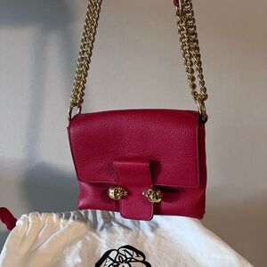 ALEXANDER MCQUEEN - Twin Skull Leather Crossbody Bag